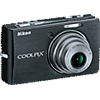 Specification of Sony Cyber-shot DSC-W120 rival: Nikon Coolpix S500.