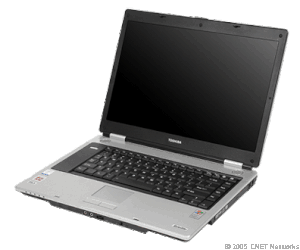 Specification of Averatec 6200 rival: Toshiba Satellite M45-S169 Celeron M 1.6 GHz, 512 MB RAM, 80 GB HDD.