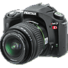 Specification of Konica Minolta Maxxum 7D (Dynax 7D / Alpha-7 Digital) rival: Pentax *ist DL.
