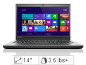 Specification of Lenovo Y40-80 Laptop rival: Lenovo ThinkPad T440s 2.10GHz 1600MHz 4MB.