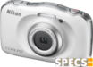 Nikon Coolpix S33 price and images.