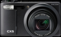Ricoh CX5 price and images.