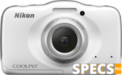 Nikon Coolpix S32 price and images.